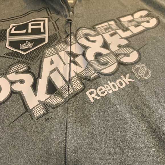 Los Angels Kings NHL Reebok lightweight kangaroo hoodie jacket - Picture 4 of 12